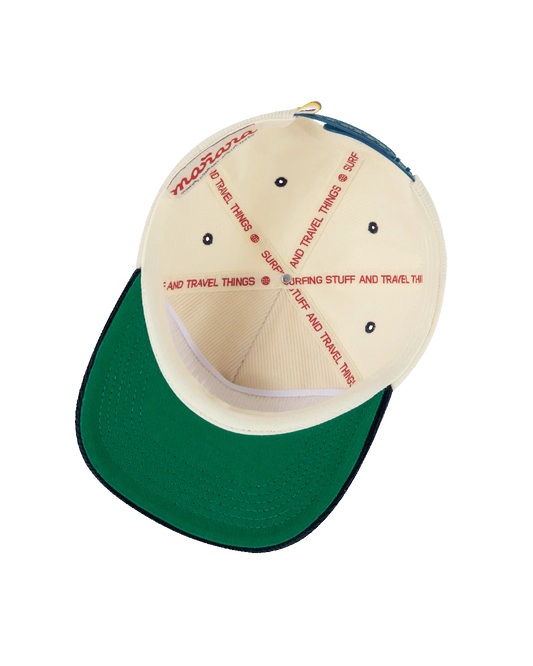 Mañana Corduroy Cap - Blue Two Tone