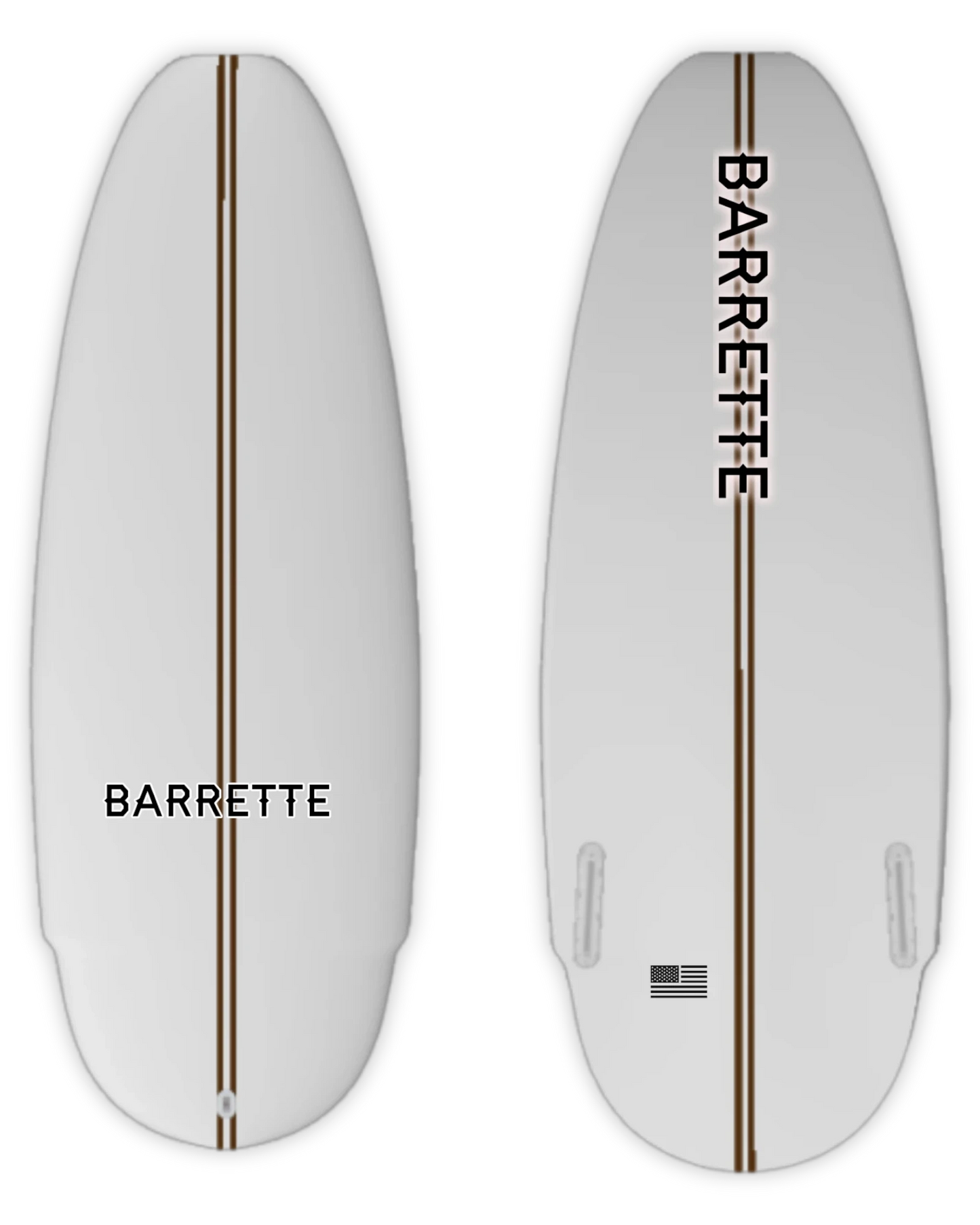 Barrette Greenroom TRBO Wakesurf Board - top deck view