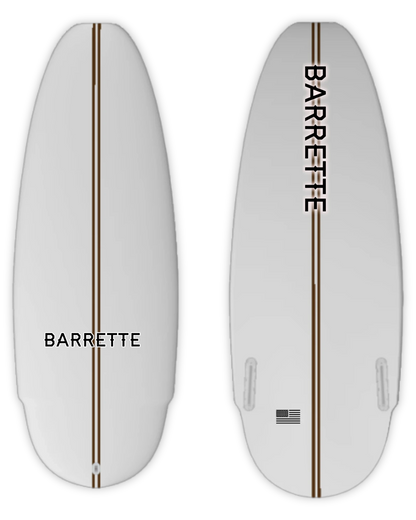 Barrette Greenroom TRBO Wakesurf Board - top deck view