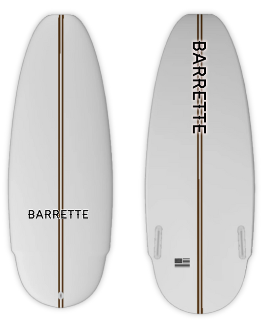 Barrette Greenroom TRBO Wakesurf Board - top deck view
