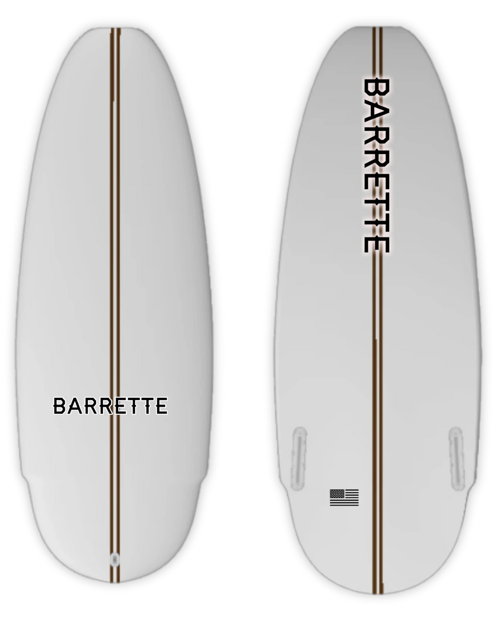 Barrette Greenroom TRBO Wakesurf Board - top deck view