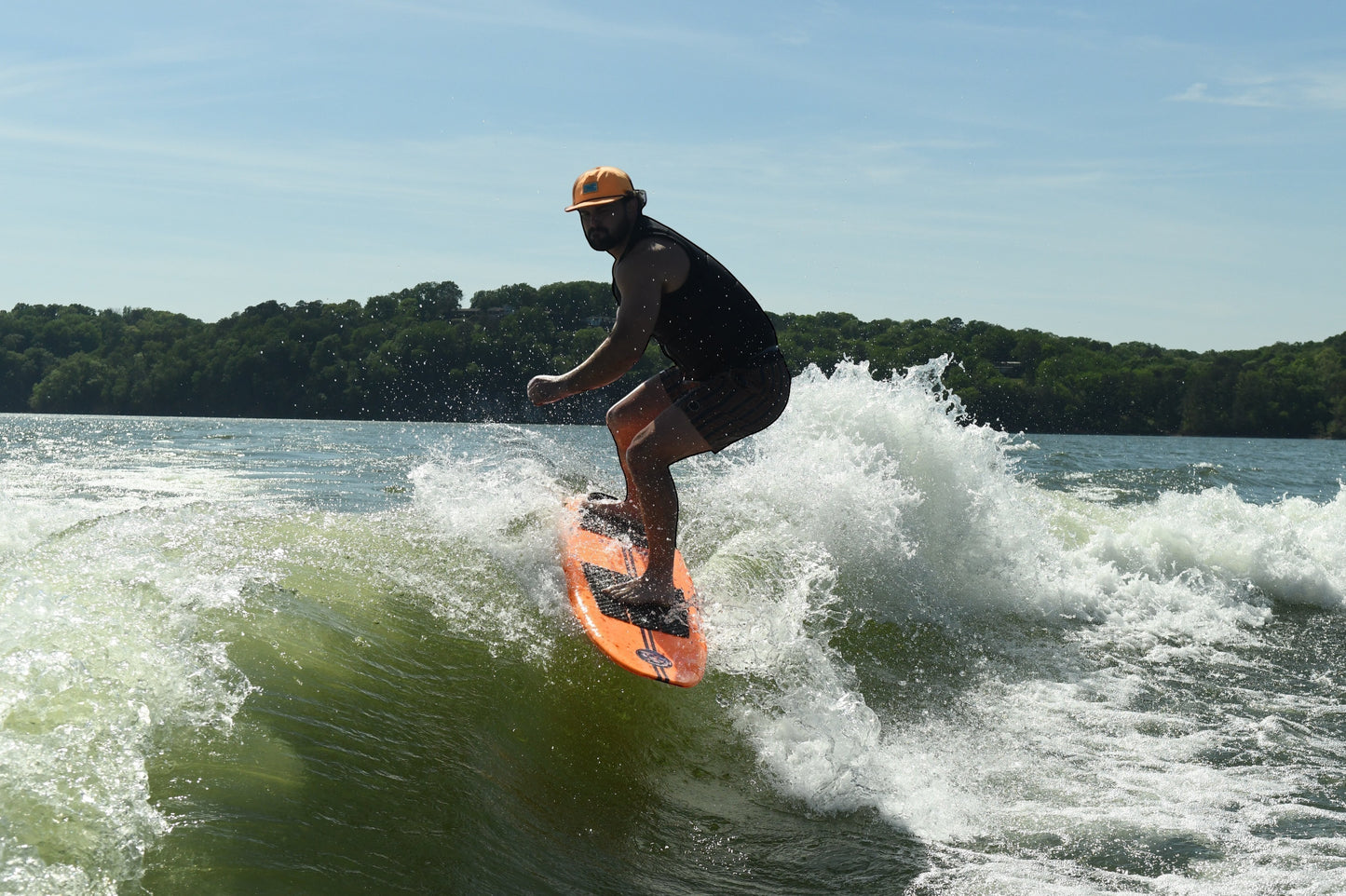 Barrette Greenroom TRBO Wakesurf Board - on-water action shot 2