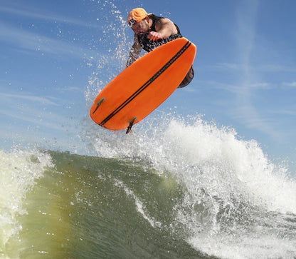 Barrette Greenroom TRBO Wakesurf Board - on-water action shot 1