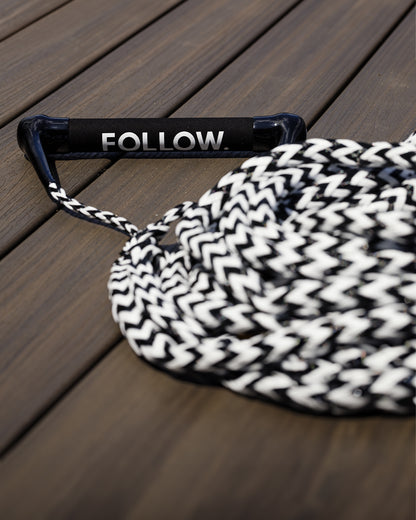 Follow Wakesurf Rope Black / White