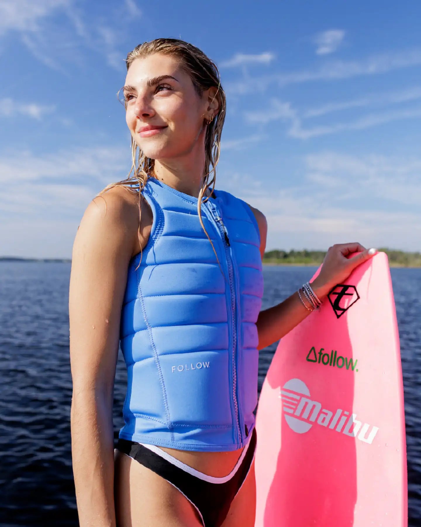 FOLLOW TOTAL WOMENS WAKE VEST BLUE