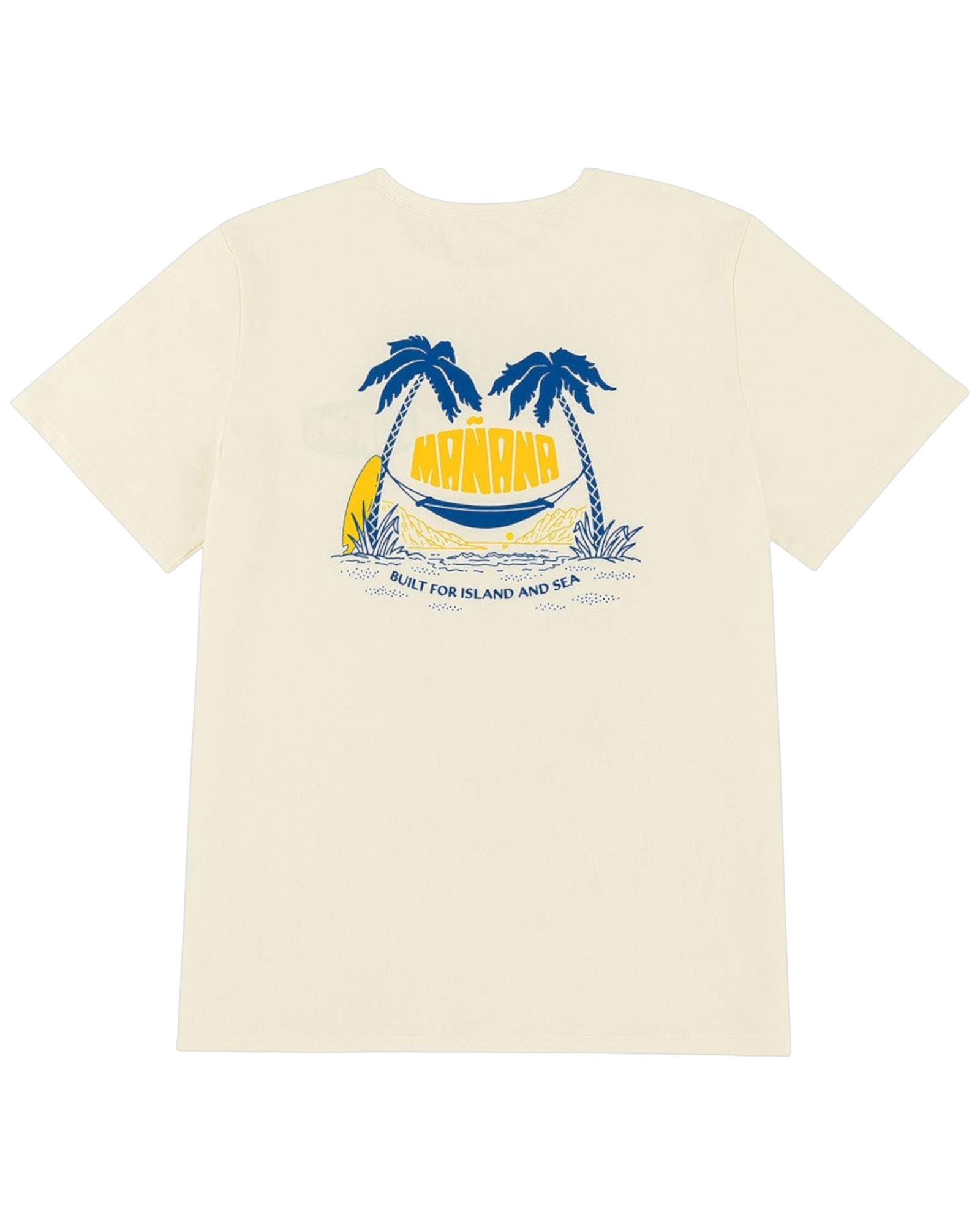Mañana Hammock Tee Off White - back view