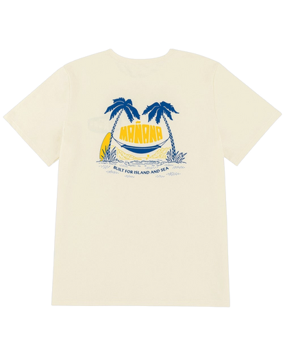 Mañana Hammock Tee Off White - back view