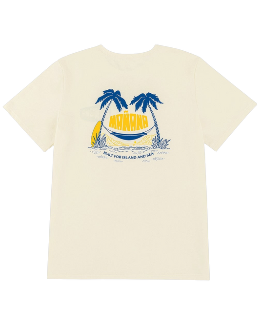 Mañana Hammock Tee Off White - back view