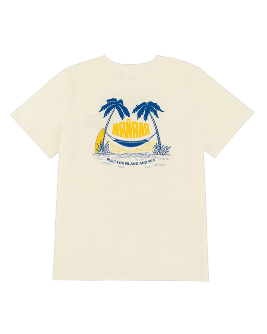 Mañana Hammock Tee Off White - back view