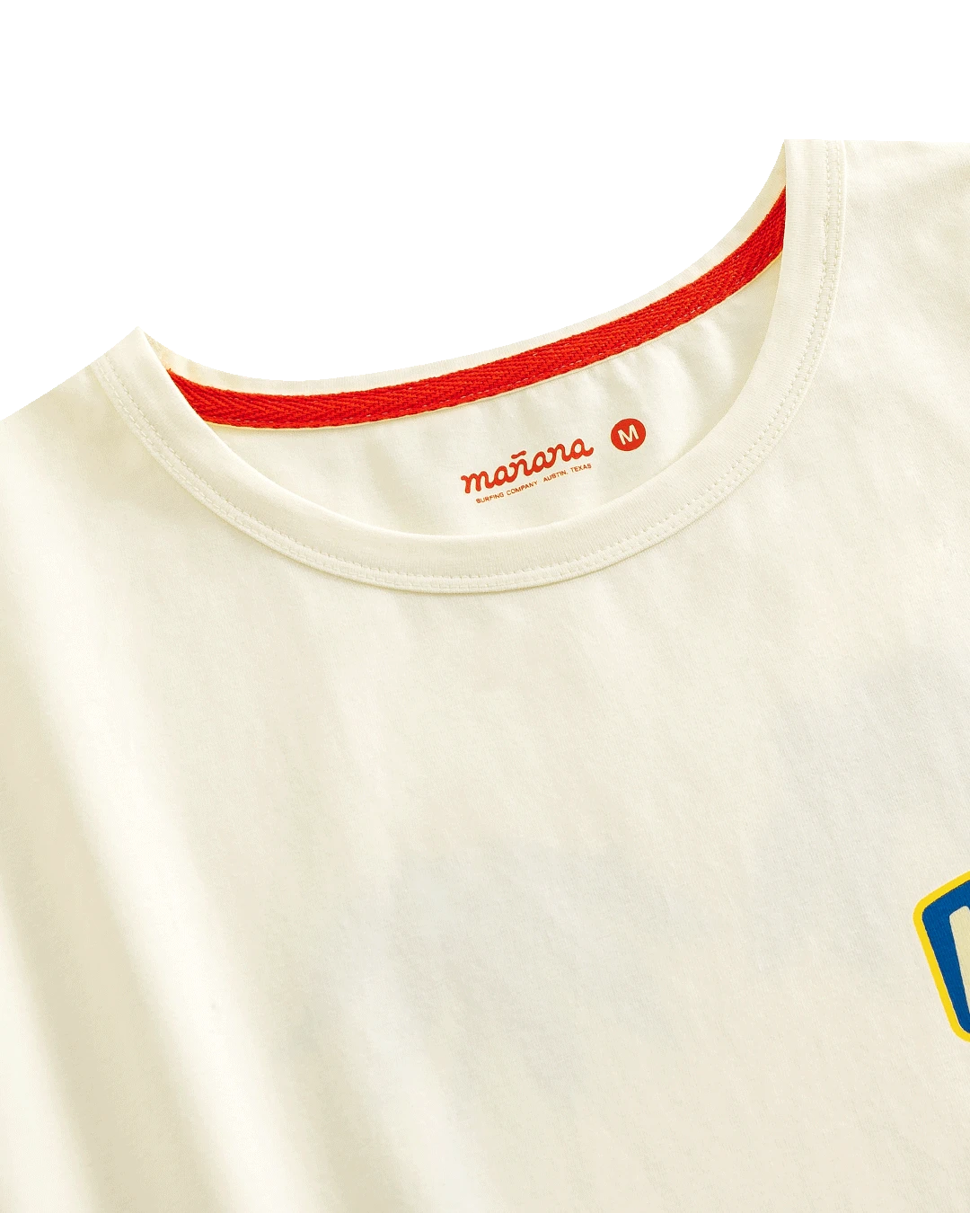 Mañana Hammock Tee Off White - fabric close-up