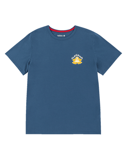 Mañana Hibiscus Tee - Blue