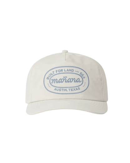 Mañana Slogan Hat Off White - front view