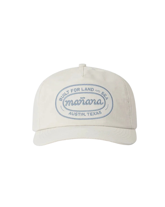 Mañana Slogan Hat Off White - front view