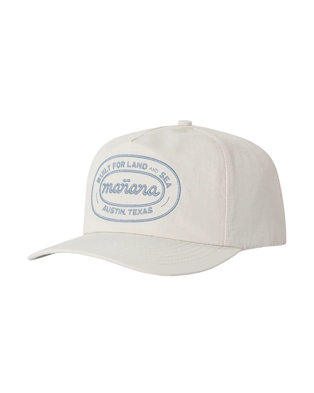 Mañana Slogan Hat Off White - side view
