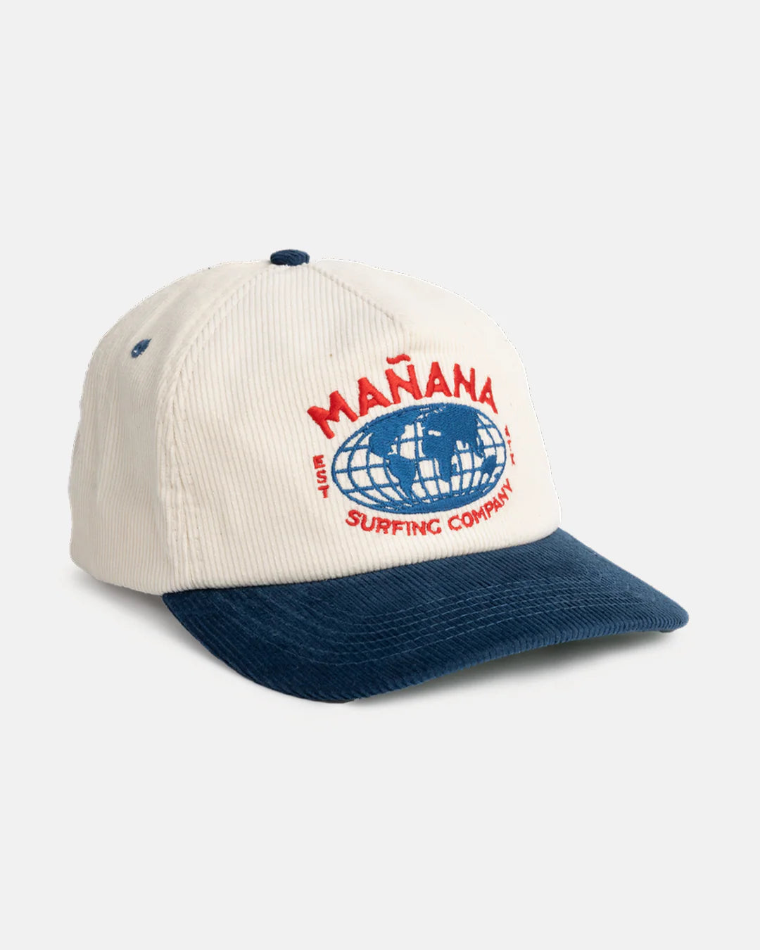 Mañana Corduroy Cap - Blue Two Tone