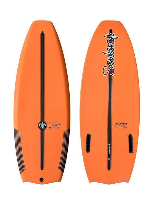 SOULCRAFT R-SERIES SUPERFANG (Solid Orange) WAKESURF BOARD